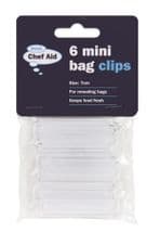 Chef Aid Mini Bag Clips - 7cm 6 Pack
