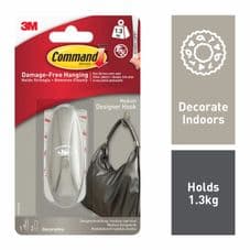 Command™ Decorative Hook - 1 hook, 2 medium strips