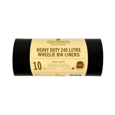 Groundsman Wheelie Bin Liners 240L - Pack 10