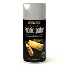 Rust-Oleum Fabric Silver Spray Paint - 150ml