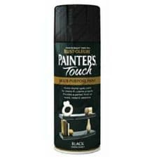 Rust-Oleum Painter's Touch Aerosol Spray Paint - Black Satin