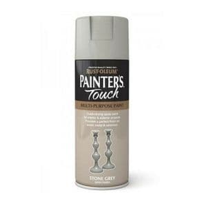 Rust-Oleum Painter's Touch Aerosol Spray Paint - Stone Grey Satin
