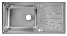 SupaPlumb Reversible Extra Deep Bowl Sink - 1 Tap