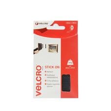 VELCRO® Brand Stick On Tape - 20mm x 0.5m Black