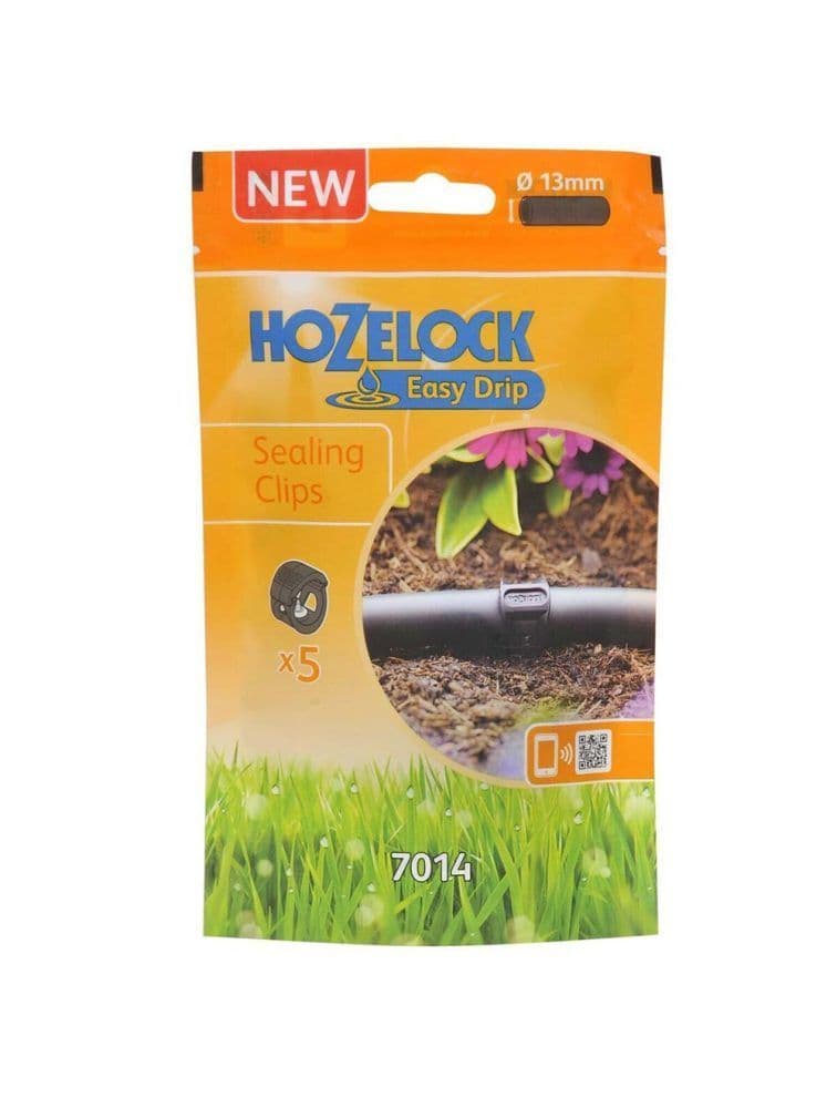 Hozelock Auto Micro Sealing Clips 13mm 5 Pack