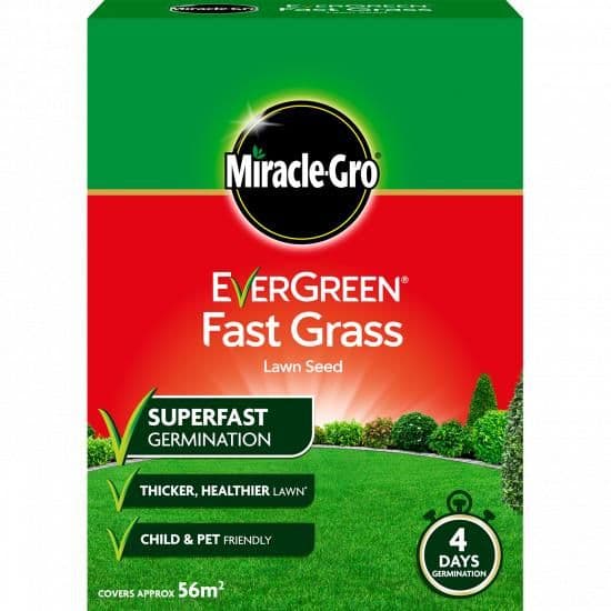 Miracle-Gro Evergreen Fast Grass Lawn Seed (1.68kg)