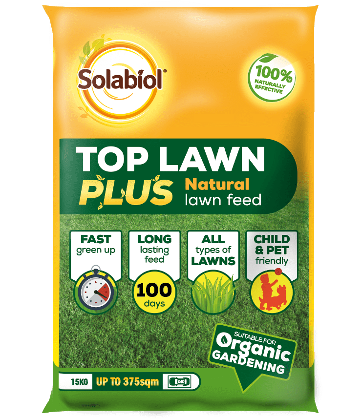 Solabiol Top Lawn Plus Natural Lawn Feed - 15kg 375sqm