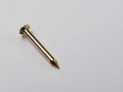 10mm x 1.0mm ESCUTCHEON PINS BRASS PLATED