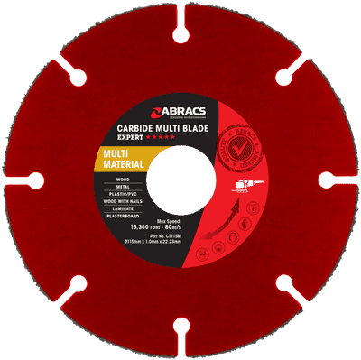 Abracs Carbide Tipped Multi Material Blade - 115mm x 22mm