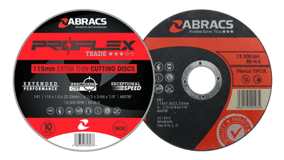 Abracs Proflex Extra Thin Cutting Discs Pack 10 - 115mm