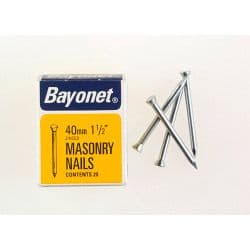 Bayonet Masonry Nails - Zinc Plated (Box Pack) - 40mm