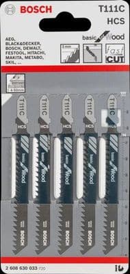 Bosch Basic For Wood Jigsaw Blade - Pack 5