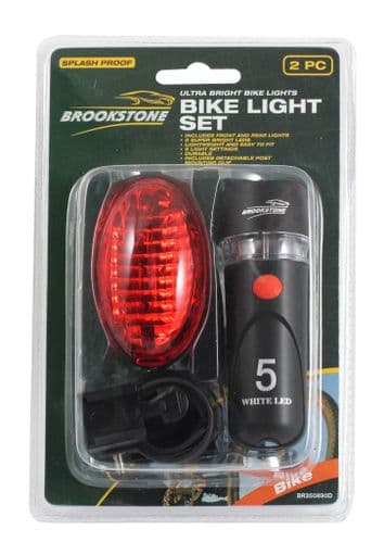 Brookstone Bike Light Set - 2 Piece