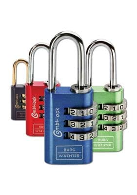 Burg-Wächter 3 Dial Aluminium Combination Padlock - 20mm