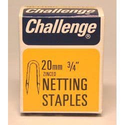 Challenge Netting Staples - Zinc Plated (Box Pack) - 20mm