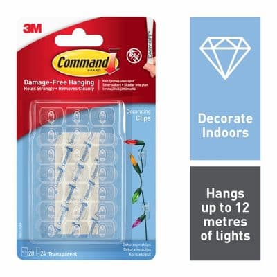 Command™ Decorating Clips Clear