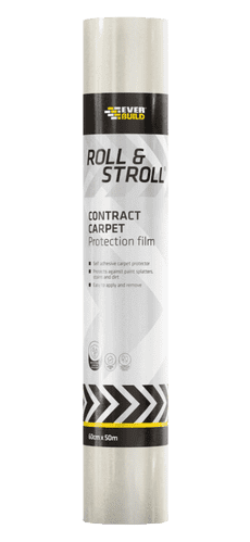 Everbuild Roll & Stroll Contract Carpet Protector Clear - 60cm x 50m