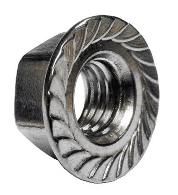 M8 Serrated Flanged Nuts A2 Stainless Steel Din 6923