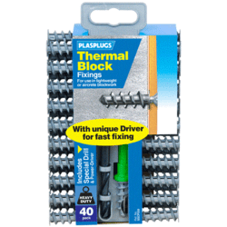 Plasplugs Thermal Block Fixings - Pack 40