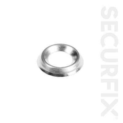 Securfix Cup Washers Brass Plated No.8 - 200 Pack