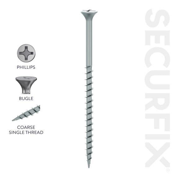 Securfix Drywall Screws - 6 x 1 ¼