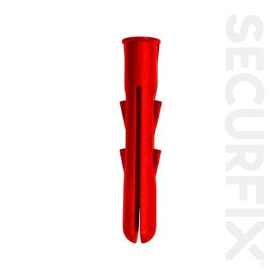 Securfix General Purpose Plugs Red - 40 Pack