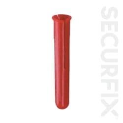 Securfix Standard Wall Plugs Red - 300 Pack