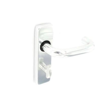 Securit Aluminium Bathroom Handles Polished (Pair) - 150mm