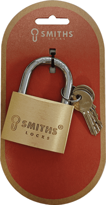 Smiths Locks Brass Padlock - 60mm