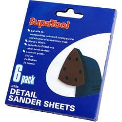 SupaTool Detail Sander Sheets - 6 Piece