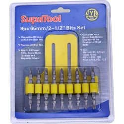 SupaTool Drill/Driver Bit - 9 Piece