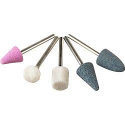 SupaTool Mounted Stone Set - 1/8'' Shank, 5 Piece