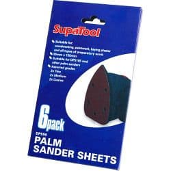 SupaTool Palm Sander Sheets - 6 Piece