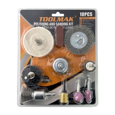 Toolmak Polishing & Sanding Set - 10 Piece